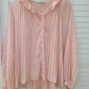 Lucy Paris Blouse, long sleeves, Size S, blush